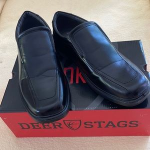 Black Slide On Loafer Shoes sz 12 NEW!